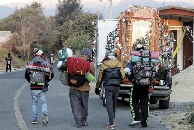 Guadalupanos en carretera