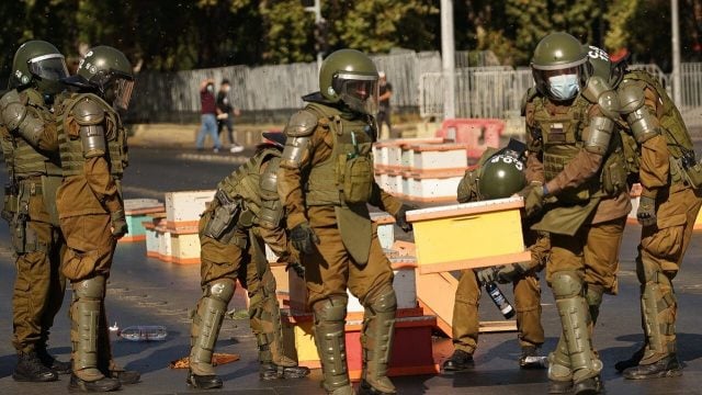 Apicultores protestaron frente a La Moneda y dejaron 10 mil abejas para denunciar abandono del Gobierno