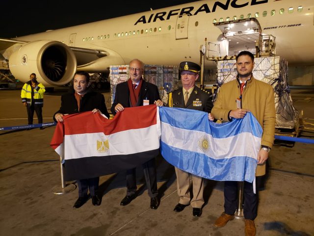 Argentina donó un millón de vacunas anti-covid-19 a Egipto