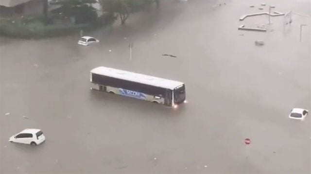 Fuertes lluvias causan graves inundaciones en Montevideo y afectan servicio eléctrico