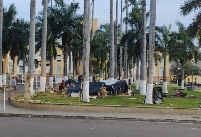 Colombia: Al menos 40 indígenas de la comunidad Yukpa se asentaron en parque de Bucaramanga