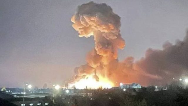 Bombardeo en Ucrania