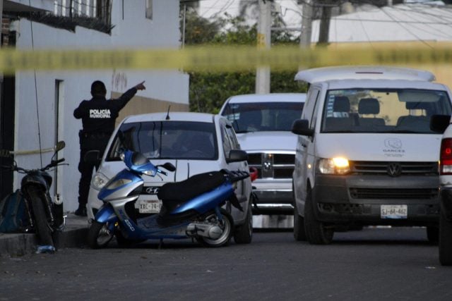 Policías en Atlixco