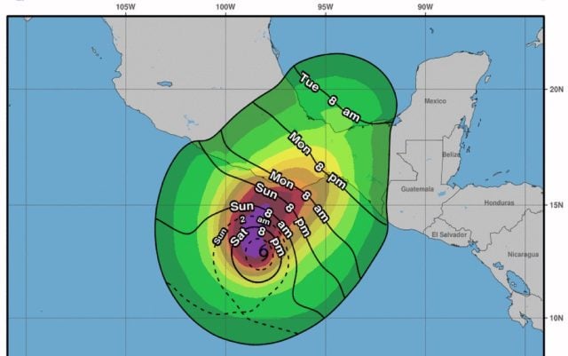 Se prevén fuertes lluvias en Puebla por la entrada de Agatha al país