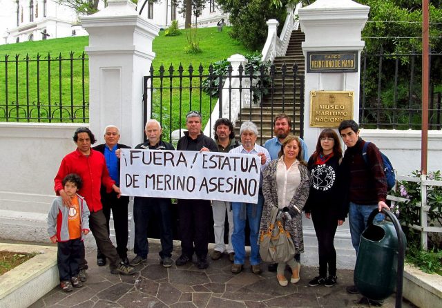 Triunfo ciudadano: Armada retira estatua de Merino tras años de lucha de organizaciones de DDHH