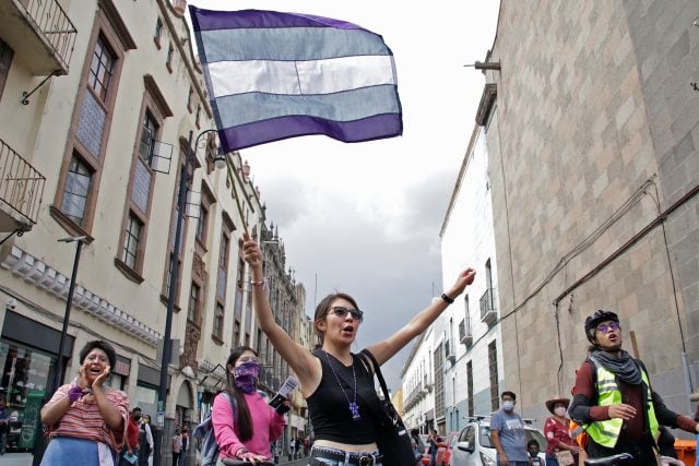 Primera marcha asexual en Puebla