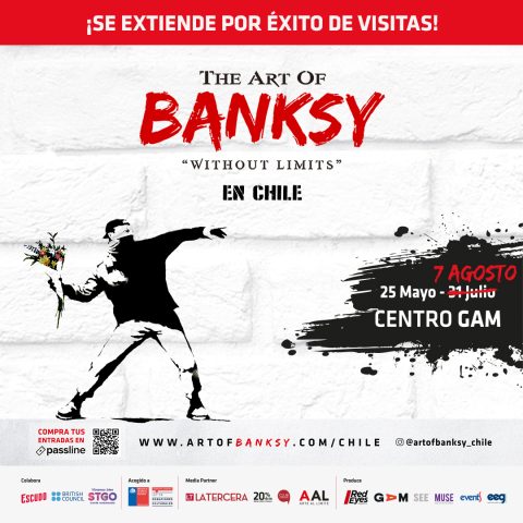 La exposición The Art of Bansky «Without Limits» se extiende en Chile hasta el 7 de agosto por éxito de visitas