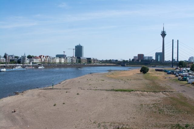 Uno de los ríos más caudalosos de Europa se está secando en medio de la ola de calor