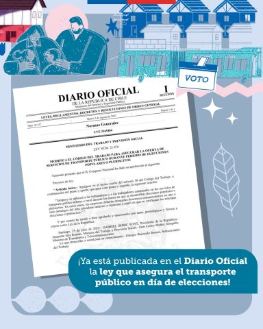 transporte público en elecciones y plebiscitos