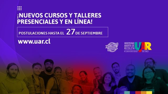 Universidad Abierta de Recoleta abre inscripciones para 39 cursos y talleres gratuitos, presenciales y en línea