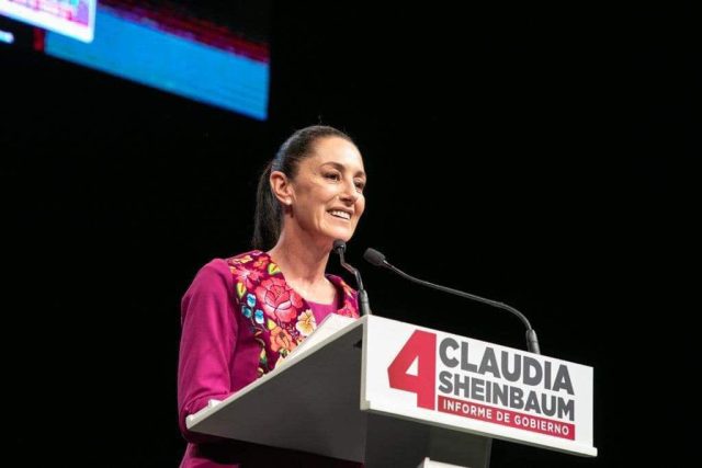 Claudia Sheinbaum da su cuarto informe de gobierno en CDMX