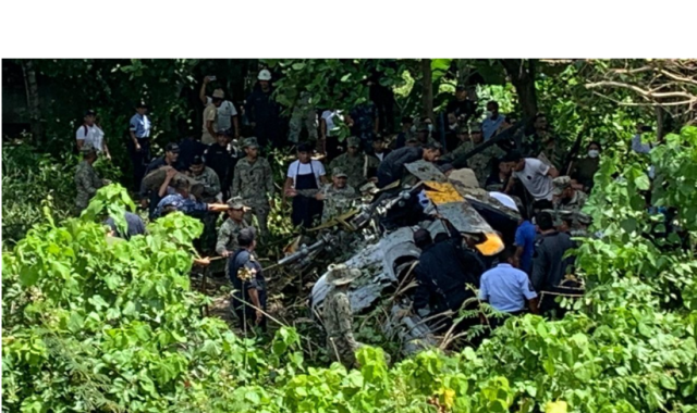 Se desploma  en Tabasco helicóptero de la Marina; tres muertos