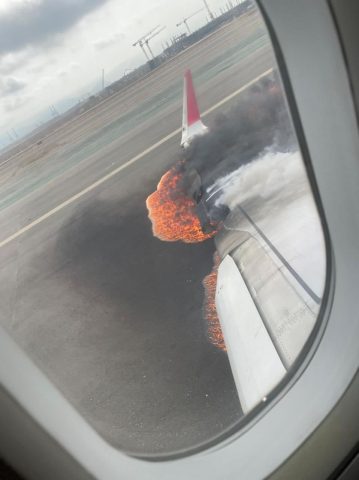 Avión de Latam arrolló a camioneta de bomberos y ardió en llamas en aeropuerto de Lima: Los 2 ocupantes del vehículo murieron