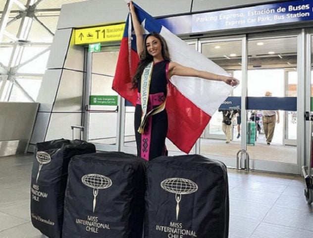 La joven mapuche Catalina Huenulao viajó a Tokio para representar a Chile en “Miss Internacional”