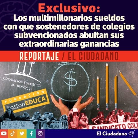 Tras reportaje de El Ciudadano: Presentan proyecto de ley para establecer sueldo máximo a sostenedores de colegios subvencionados