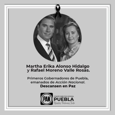 Panistas recuerdan a los Moreno Valle a cuatro años de sus muertes