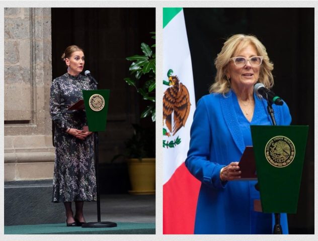 Beatriz Gutiérrez y Jill Biden se pronuncian contra la xenofobia, clasismo y racismo