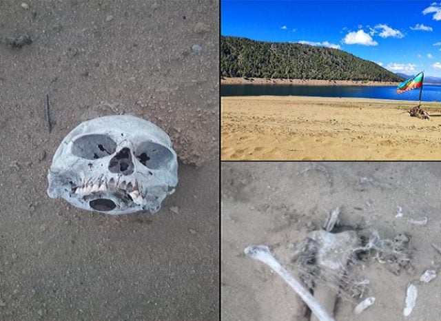 Osamentas encontradas en embalse hidroeléctrico en Alto Biobío corresponderían a antiguo cementerio mapuche pewenche