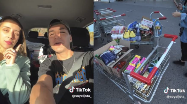 Joven compra con 100 mil pesos comida para cinco meses en Argentina y se hace viral