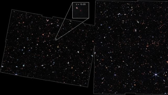 El James Webb identificó cuatro galaxias distantes nunca antes vistas