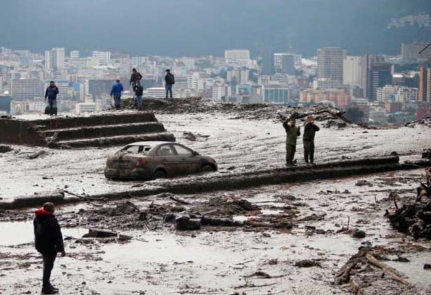 Temporada invernal en Ecuador suma 25 muertos y 52 mil afectados