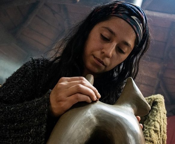 En Villarrica crean esculturas cerámicas de animales silvestres para incentivar el resguardo del bosque nativo