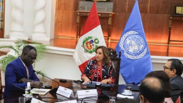 Presidenta de Perú se reúne con relator especial de la ONU