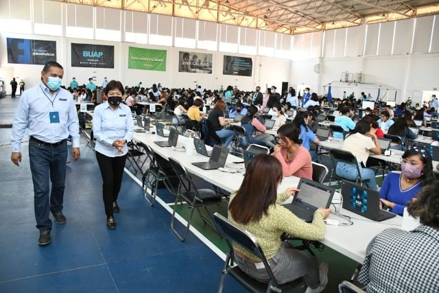 Supervisan aplicación del Examen General de Admisión a la BUAP