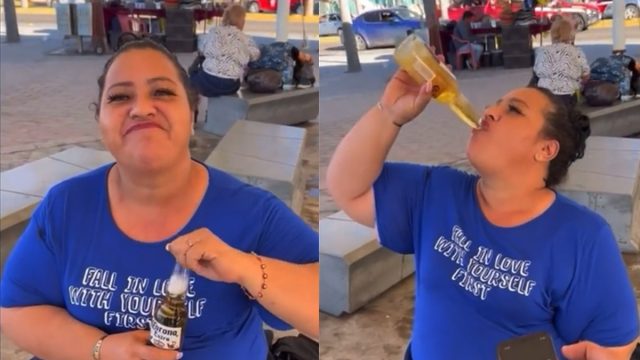 Conoce a Doña Chela, la mujer que bebe una cerveza en 4 segundos (VIDEO)