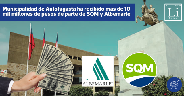 Aportes SQM y Albermarle en la mira: Municipalidad de Antofagasta ha recibido más de 10 mil millones de pesos de parte empresas litríferas