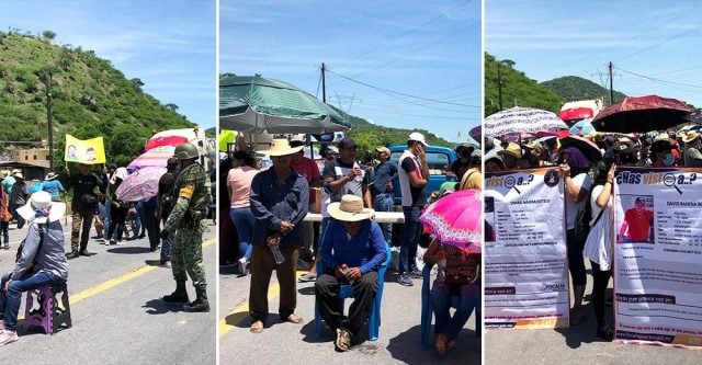 Bloquean carretera en Guerrero por desaparición de 14 personas