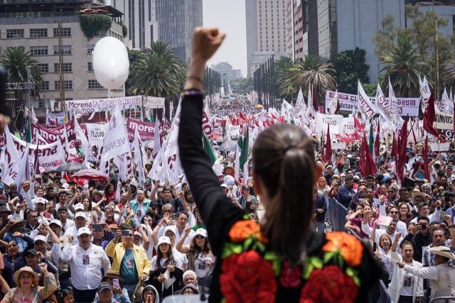 Llevamos un año arriba en las encuestas, asegura Claudia Sheinbaum