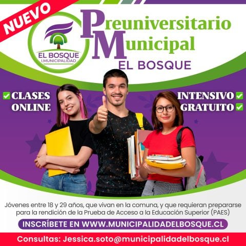 Prueba PAES 2023: Municipalidad de El Bosque implementa Preuniversitario Municipal online, intensivo y gratuito