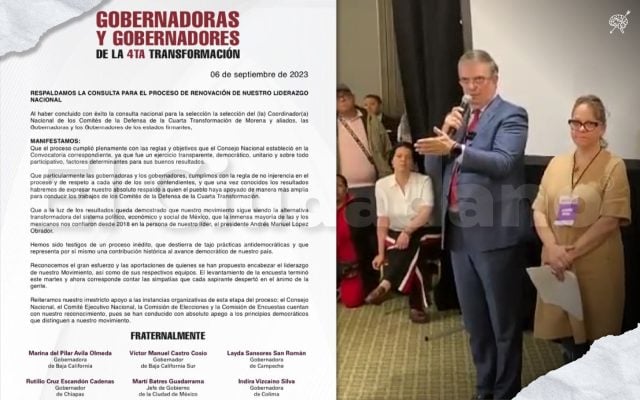 Gobernadores de la 4T avalan encuesta; Ebrard pide reponerla