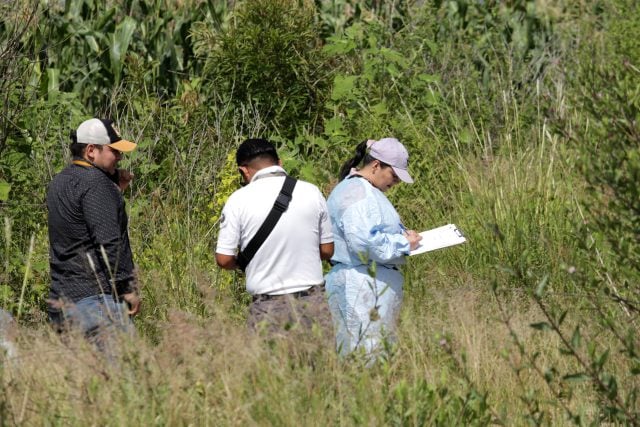 Dejan restos humanos con «narcomensaje»en Santa Isabel Cholula