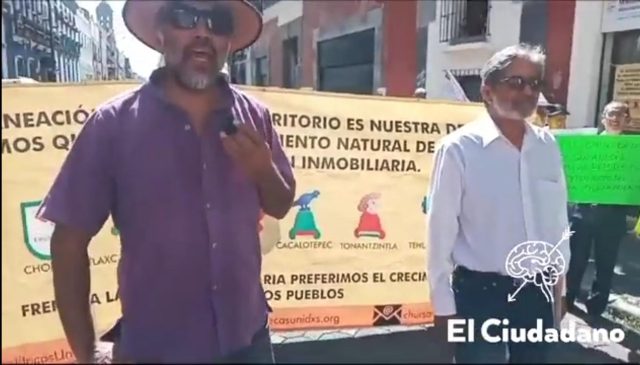 Cholultecas se amparan contra Plan Municipal de Desarrollo Urbano