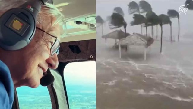 Desde helicóptero, AMLO declara «Saldo Blanco» en Baja California Sur