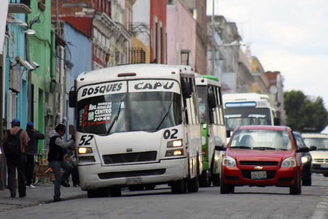 Cambiarán rutas del transporte público en Centro Histórico de Puebla