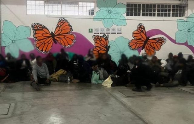 Detienen a 102 migrantes africanos en 2 autobuses, en Oaxaca