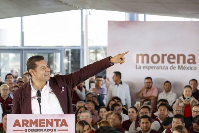 Rechaza Armenta ruptura morenista ante pugna por alcaldía poblana