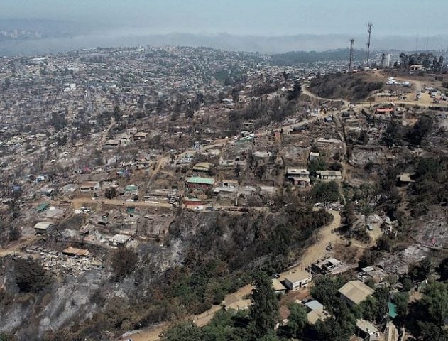 Estudio revela que el 34% de la superficie de Viña del Mar fue arrasada por incendio forestal