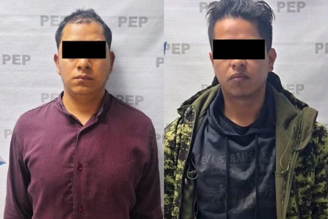 Arrestan en Puebla a dos hombres por arma ilegal y uniformes