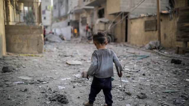 Diario 10 niños resultan heridos en la guerra de Gaza