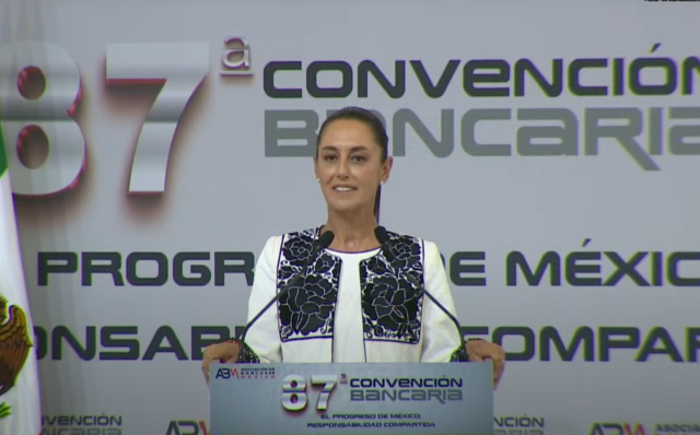 Sheinbaum presenta propuesta económica en Convención Bancaria