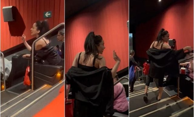 ‘Lady Cinemex’ agrede e insulta a clientes durante función de cine | Video