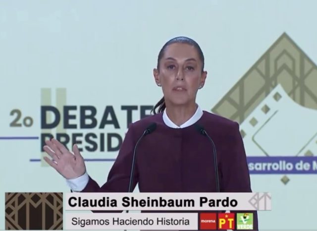 En debate, Sheinbaum le apuesta a desarrollo económico nacional