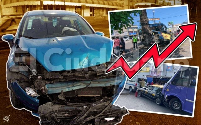 Reportan aumento de accidentes vehiculares en ciudad de Puebla