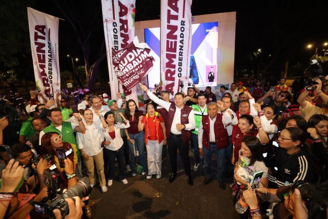 Dirigencia de Morena y Armenta afirman victoria de Sheinbaum en debate