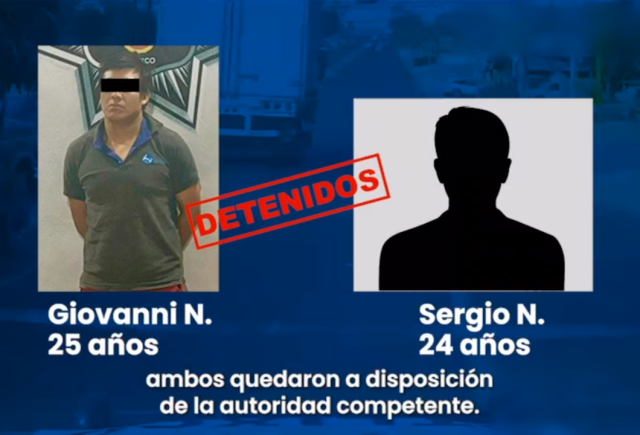 Detienen a dos hombres en Atlixco por vehículo robado