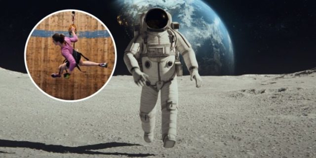 Astronautas lunares podrían correr como Spiderman para mantenerse en forma